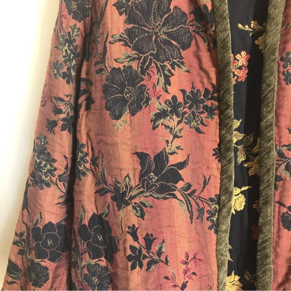 Vintage Vindago Design Floral Tapestry Reversible Art to Wear Kimono Jacket - Picture 6 of 12